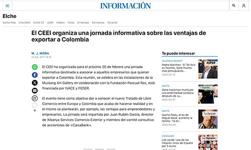 Captura de pantalla de la noticia